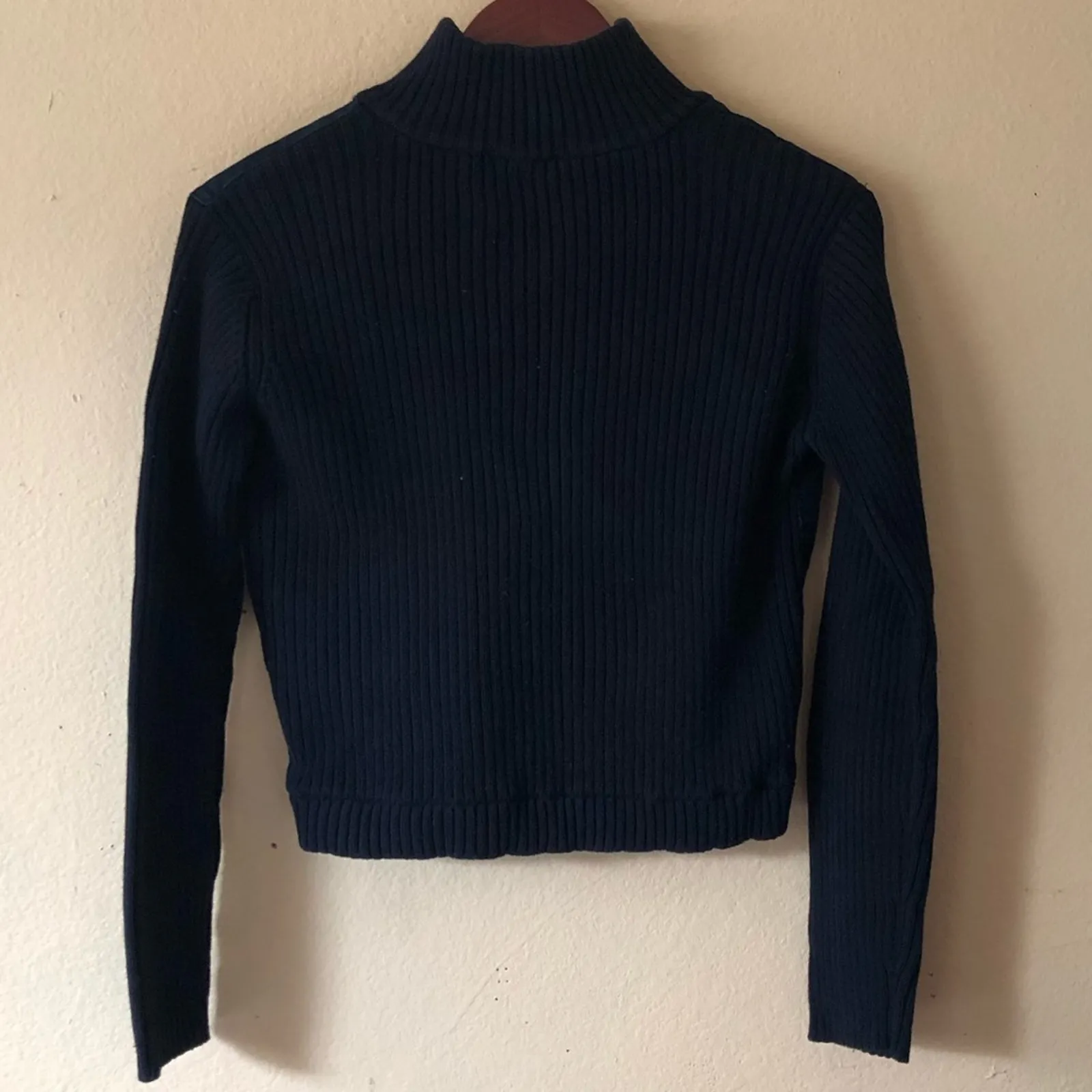 Vintage Airport Jacket Womens Small Leather Fabric Y2K Grunge Whimsigoth Retro Black - Image 2