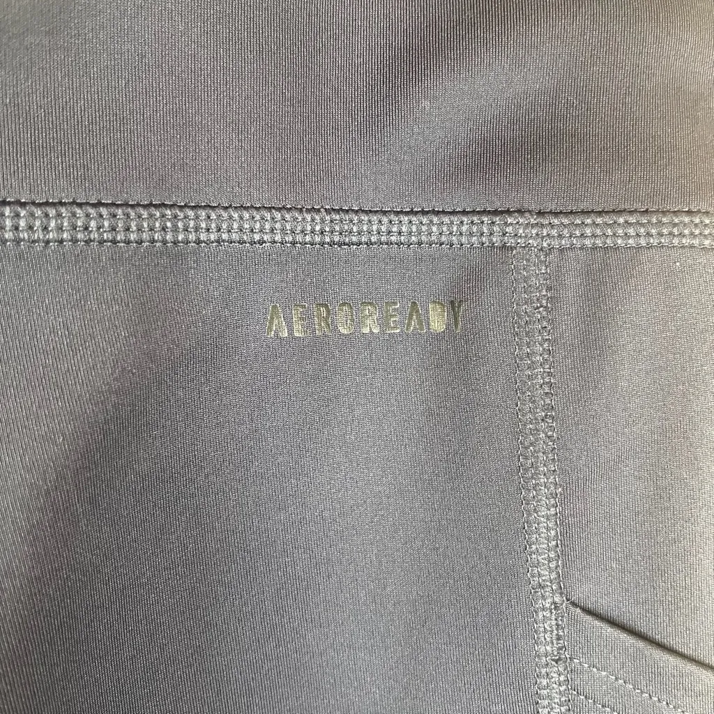 Adidas PrimeGreen Aeroready Womens Size Large‎ Navy Blue Leggings Pockets Active - Image 9