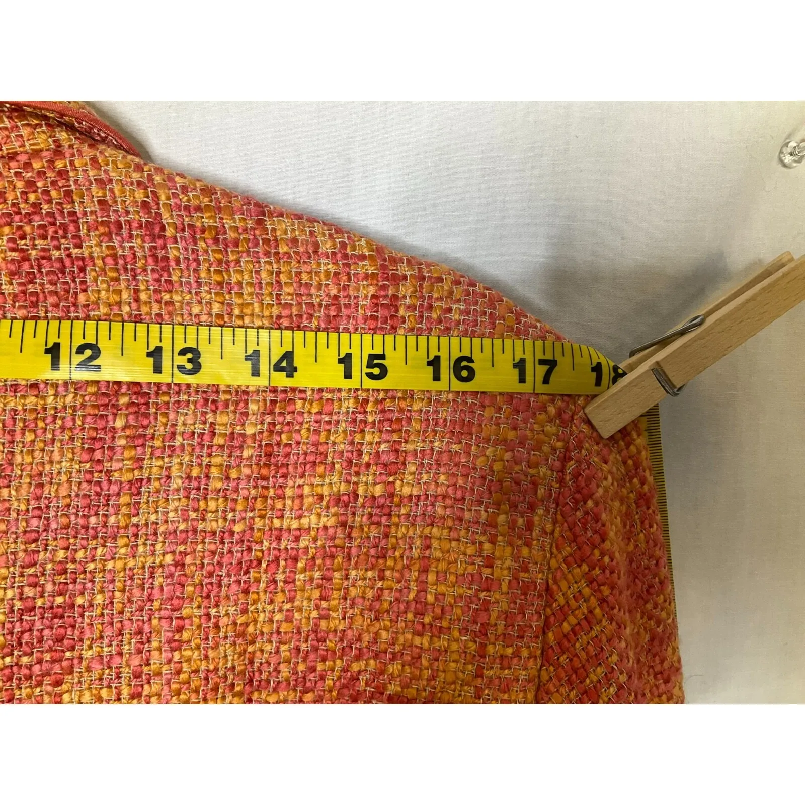 Dialogue Women's Acrylic Linen Blend Tweed Button Front Blazer Jacket Size 8 - Image 9