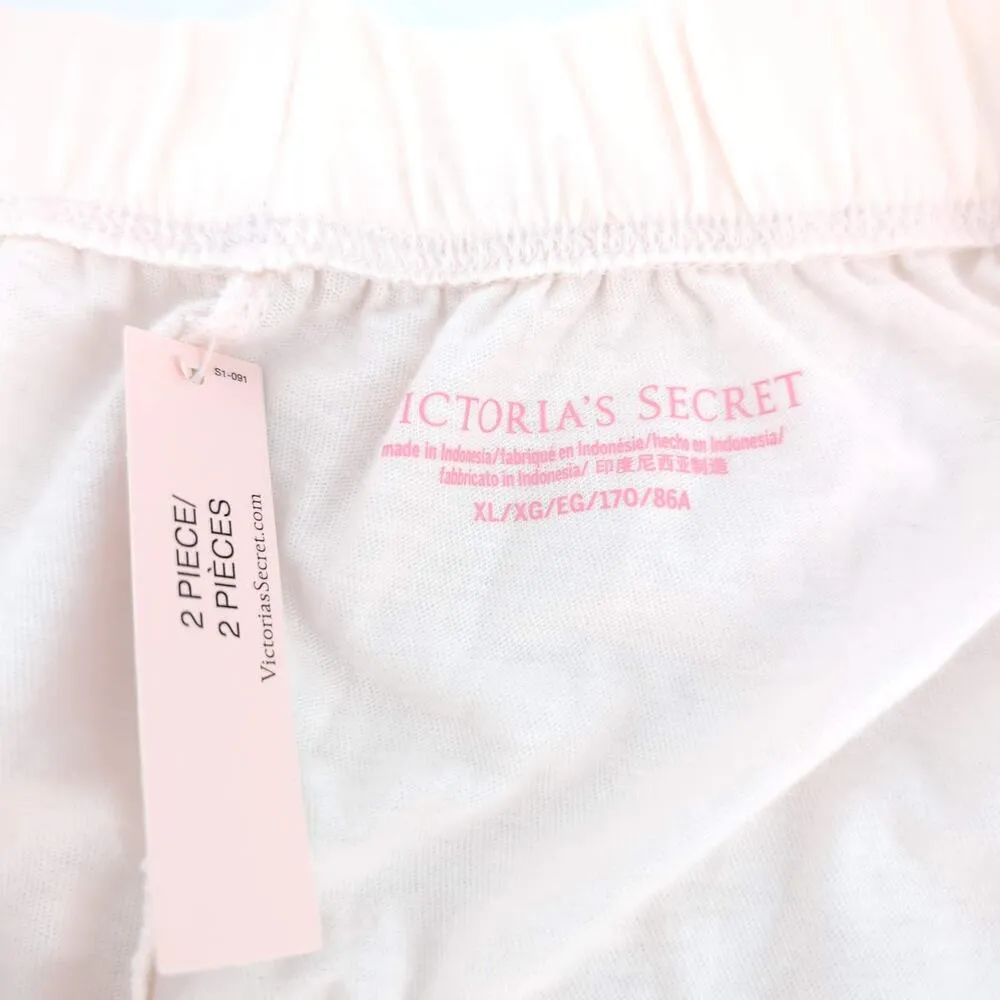 Victoria’s Secret NWT Pink Cotton Sleep Shorts PJ Bottoms Ruffle Trim - Size XL - Image 5