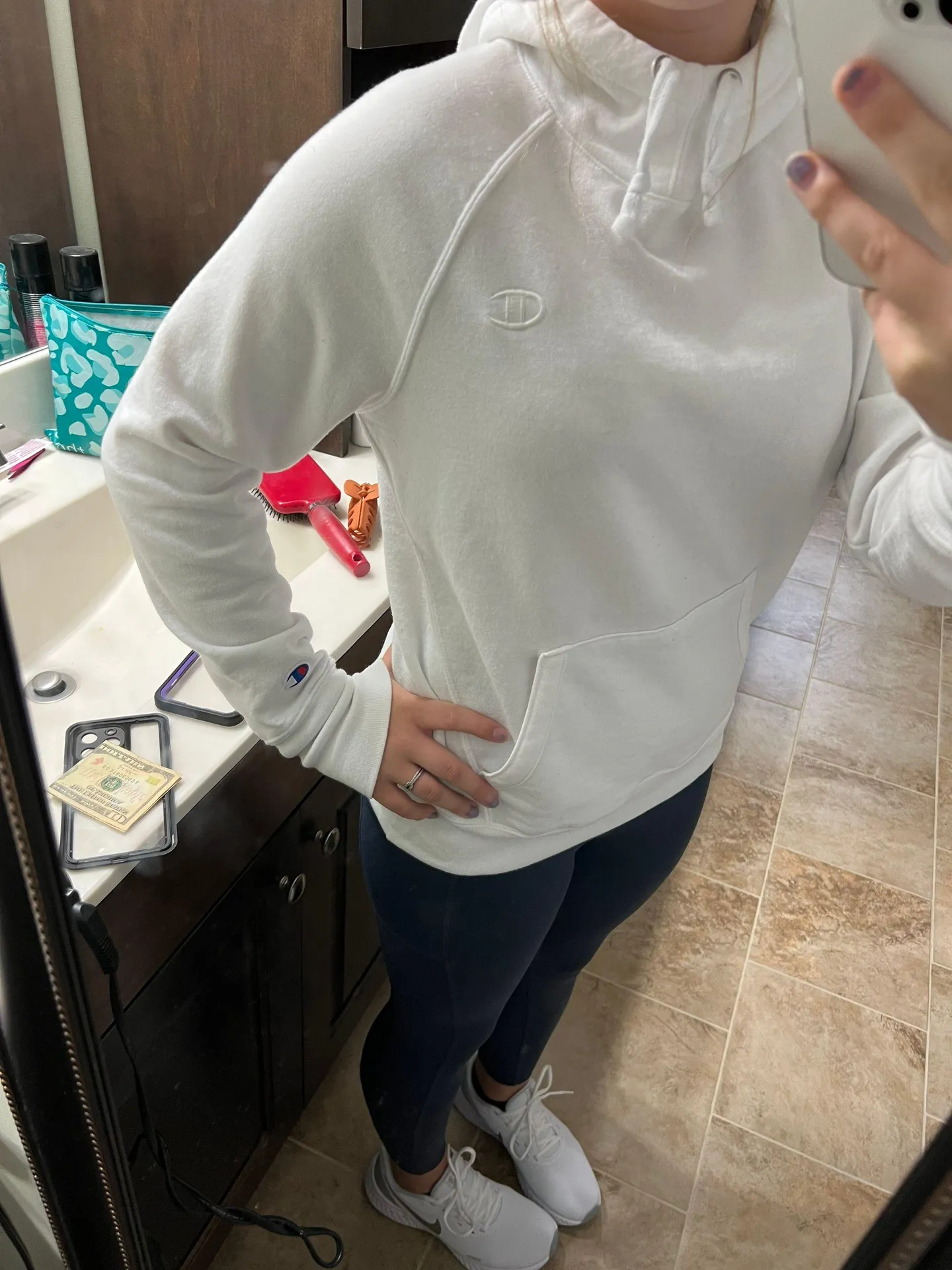 White  Hoodie - Image 2