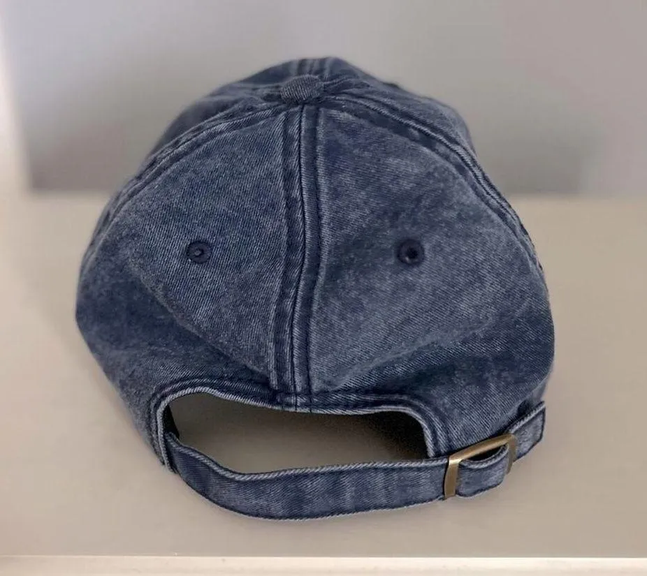 Yellowstone Denim Logo Hat Blue Baseball Cap Adjustable - Image 4