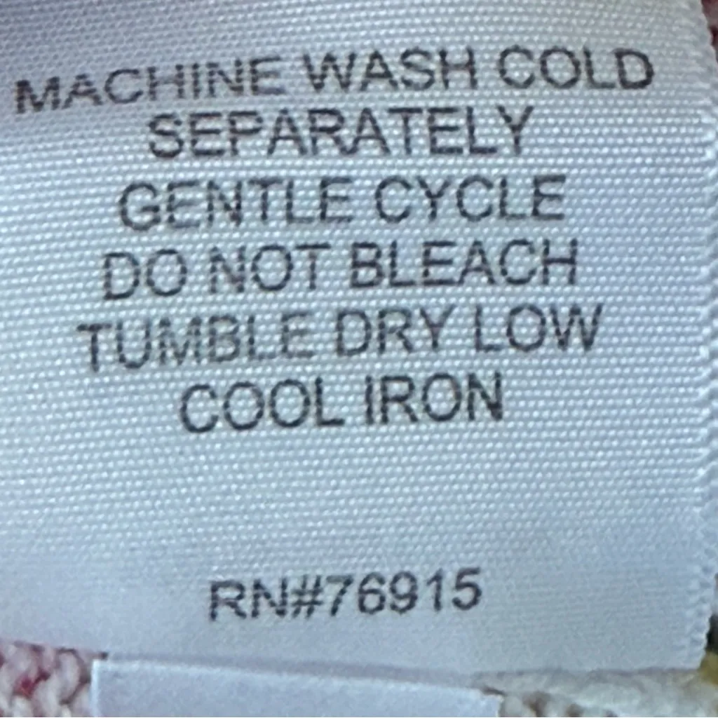 NEW Appleseed's Vibrant‎ Pink and Green Cotton Cardigan Button Up Sweater PS Size undefined - Image 15