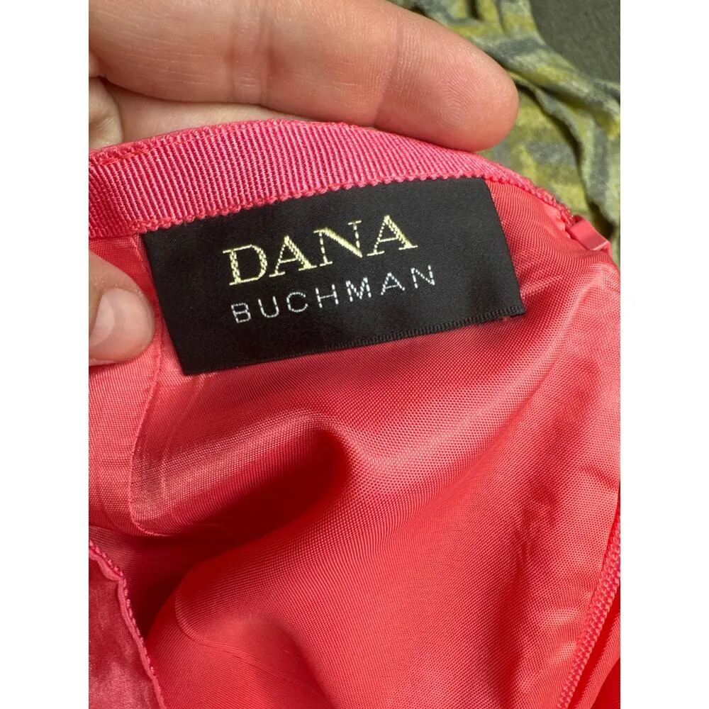 Dana Buchman Hot Pink Mid-Length Skirt Size 14 – Silk Cotton Blend - Image 3