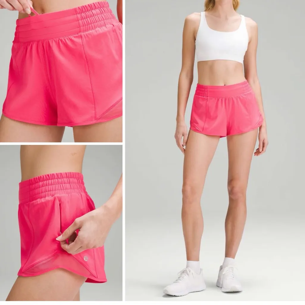 Lululemon Athletica Bright Pink Athletic Shorts Size 2 - Image 2