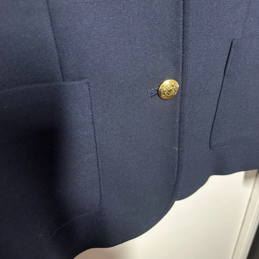Banana Republic Women's Navy Blue Blazer Size 6 Academia Business Classic - Image 3