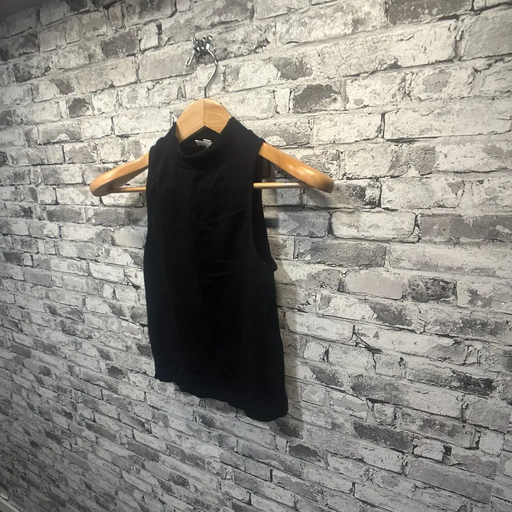 EUC Madden NYC Women's High Neck Tank Top Black Size Medium - Image 2