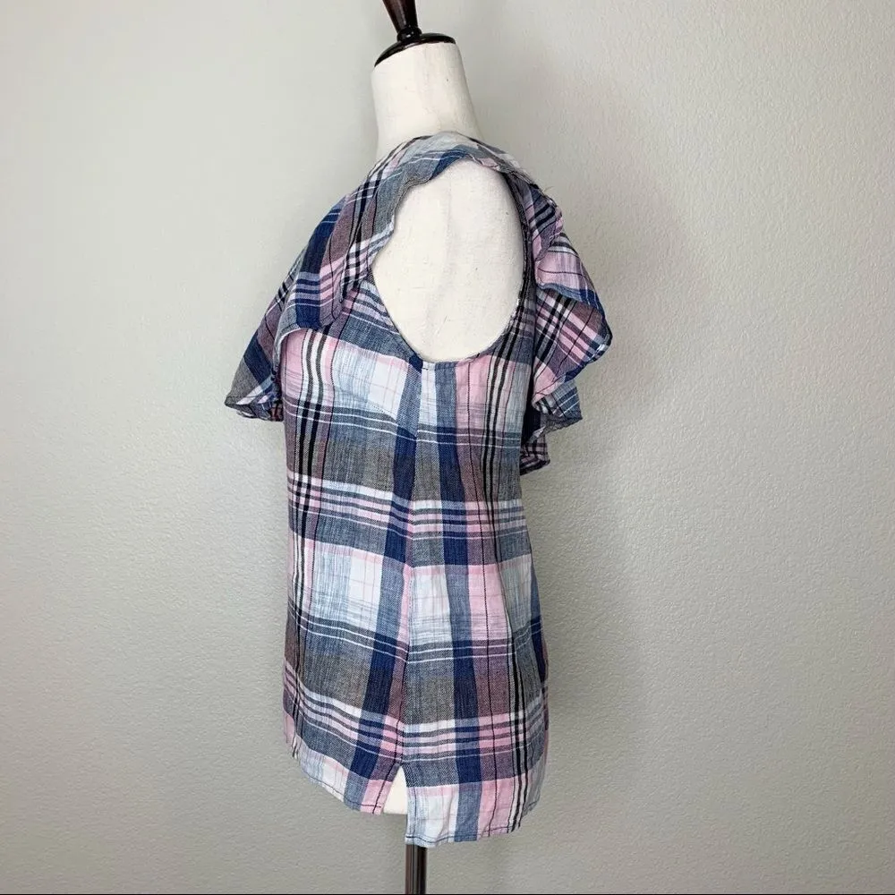 NWOT Anthropologie Cloth & Stone Linen Cotton Blend One Shoulder Top - Image 5