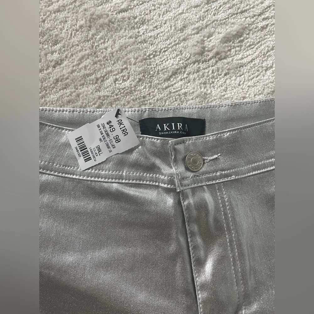 Akira Metallic Silver Pants - Image 5
