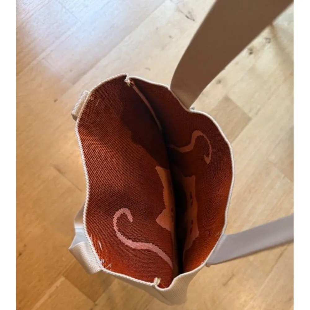 Cat handmade knit Tote bag - Image 3