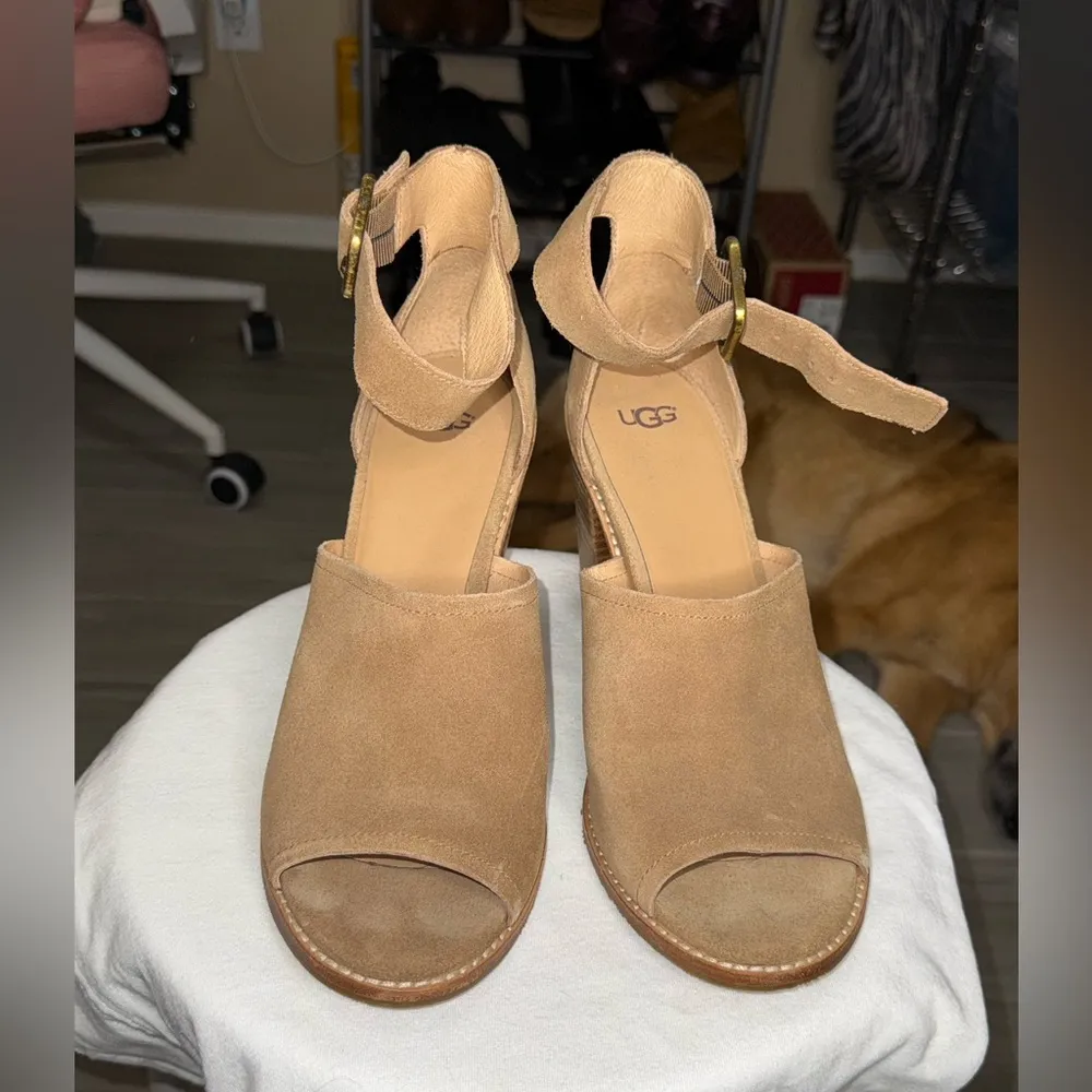 UGG AJA Ankle Strap Block Heel - Image 3