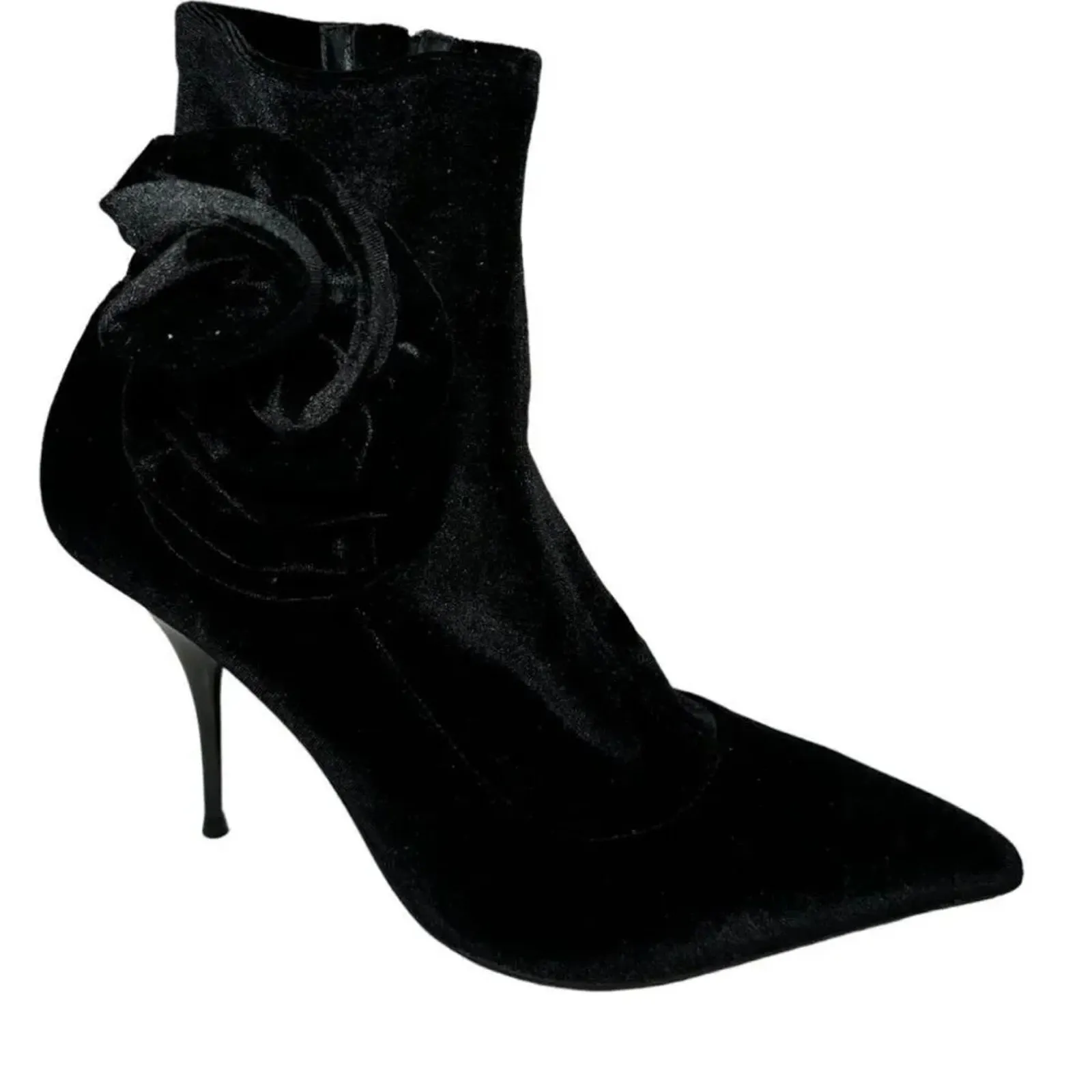 JEFFREY CAMPBELL Florette Velvet Stiletto Bootie Size 5.5 New w/ Tag MSRP $165 - Image 2