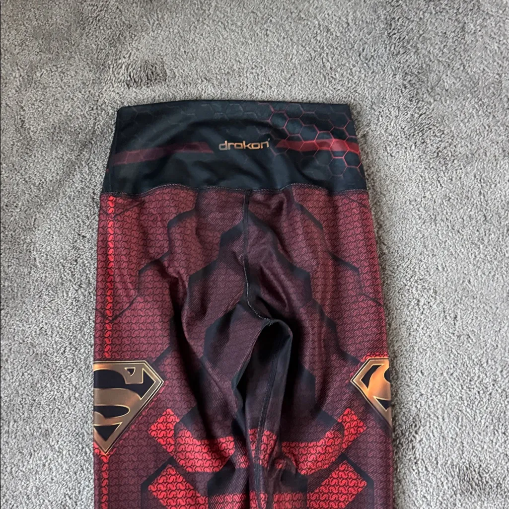 Drakon Special Edition Superman Compression Leggings SIZE OS Black - Image 7