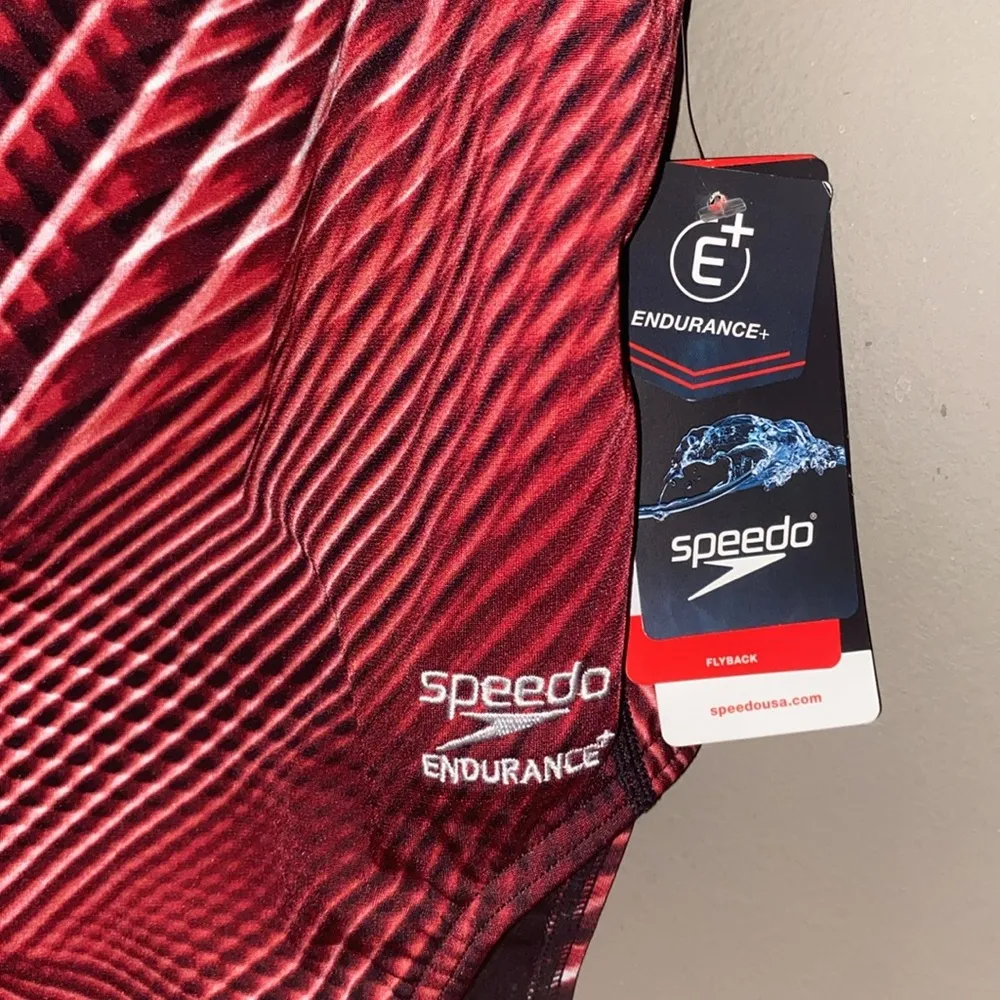 SPEEDO Swimsuit Women’s Size XS 26 SPEEDO ENDURANCE+ WARPED WEAVE FLYBACK - Image 2