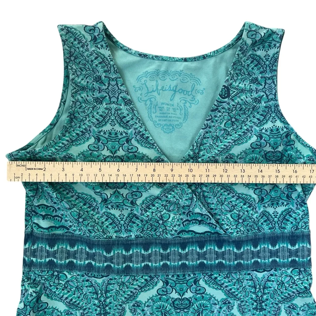 Life is Good  Teal Patterned Dress - Image 8