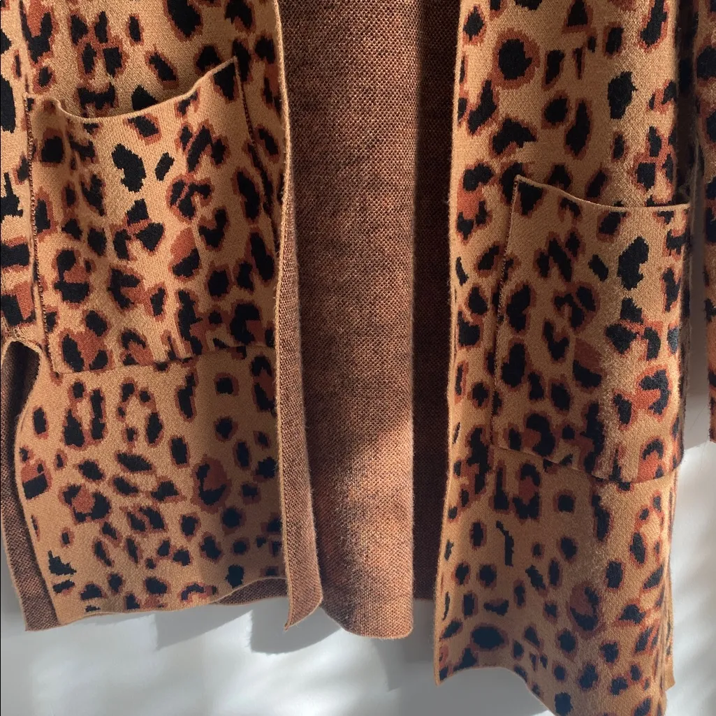 Rachel Zoe Animal Print Cardigan Sweater - Image 7
