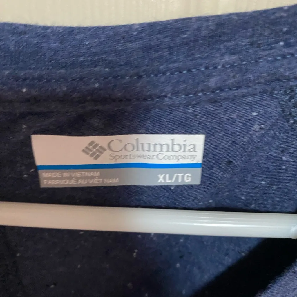 Columbia Women's Deep Blue Long Sleeve Tee - Image 2