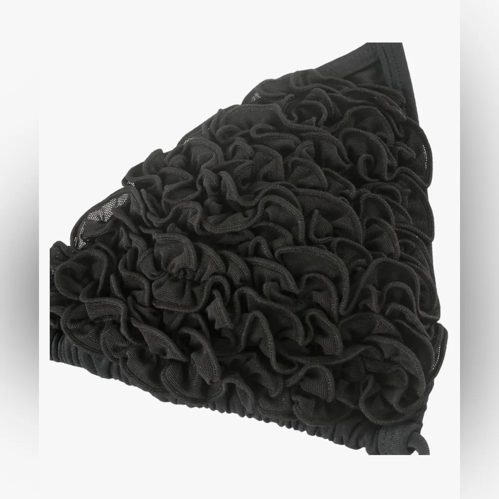 Black Ruffled Bikini Set - Image 4