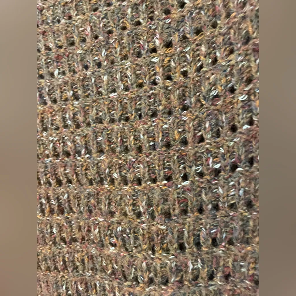 Women's Universal Threads. Chunky Loose Knit Brown Crop Sweater Small Oversized - Image 5