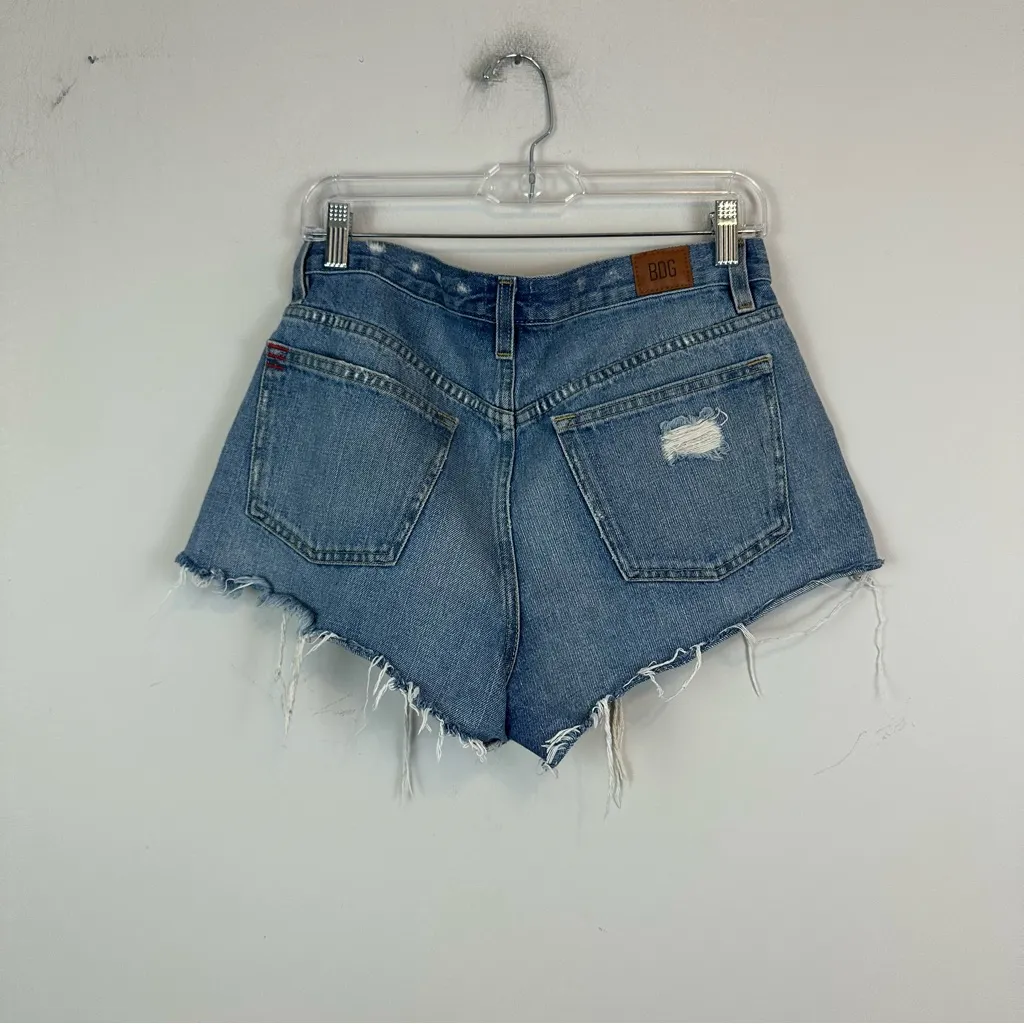 BDG Urban Outfitters | Medium Wash Essential Mid Rise Denim Shorts Size 28 - Image 6