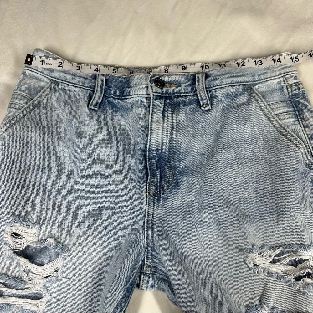 KanCan Maurices Distressed Jeans Womens Size 27 Faded Boyfriend High Rise Ripped - Image 7