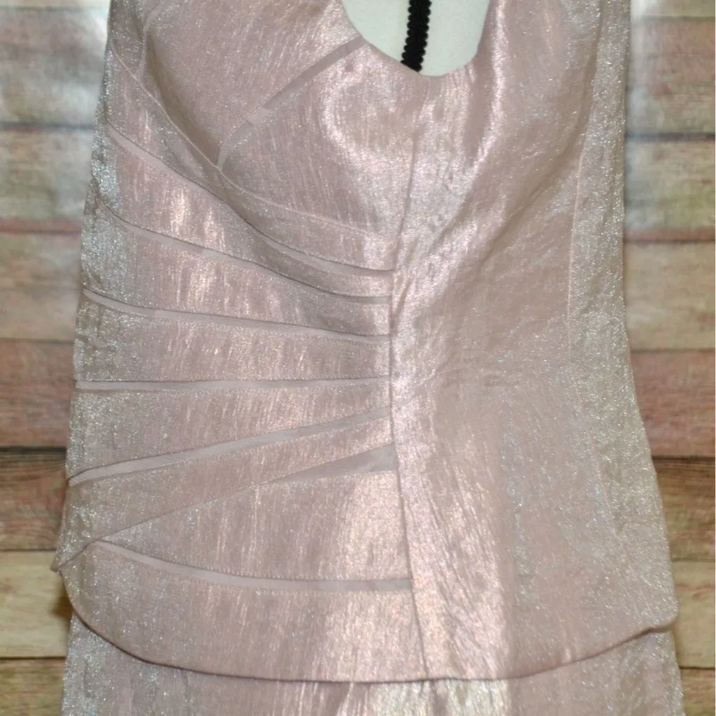 NWT Jessica Howard Pink 2 Piece Maxi Gown Dress & Jacket Size 12 Formal Event - Image 8