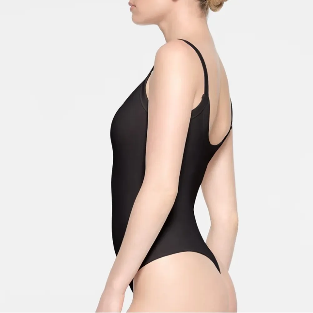 Skims Cotton Jersey Scoop Neck Bodysuit - Image 2