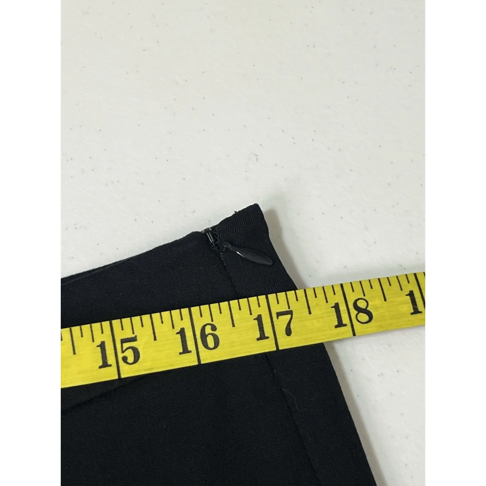 Talbots Black Scallop Hem Catham Crop Straight Leg Dress Crop Pants Size 12 P - Image 6