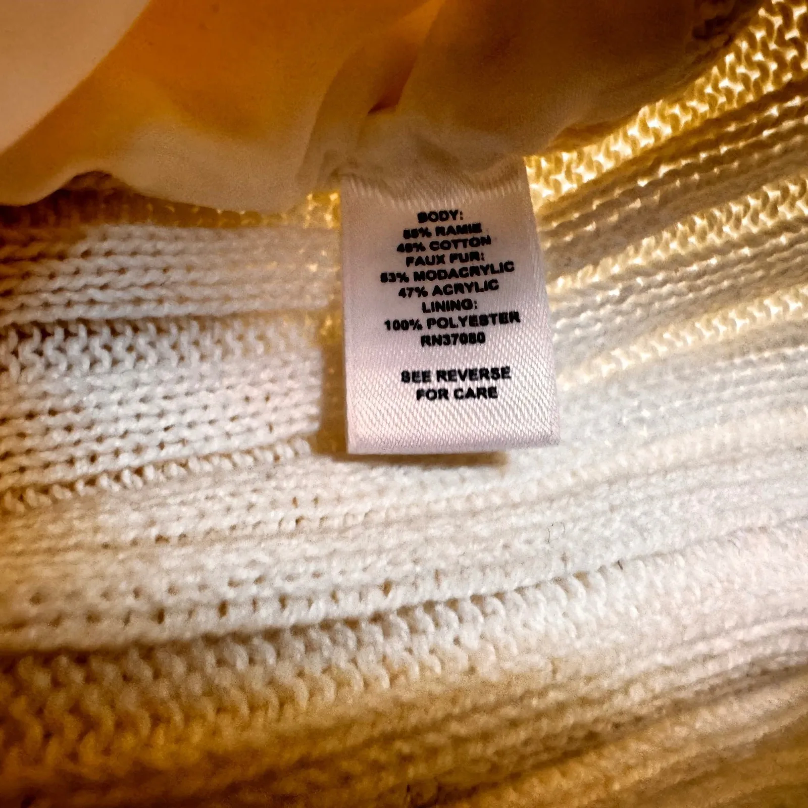 Cato Women's Faux‎ Fur Leopard Print Zip Up Sweater Vest XL Cream Brown - Image 3