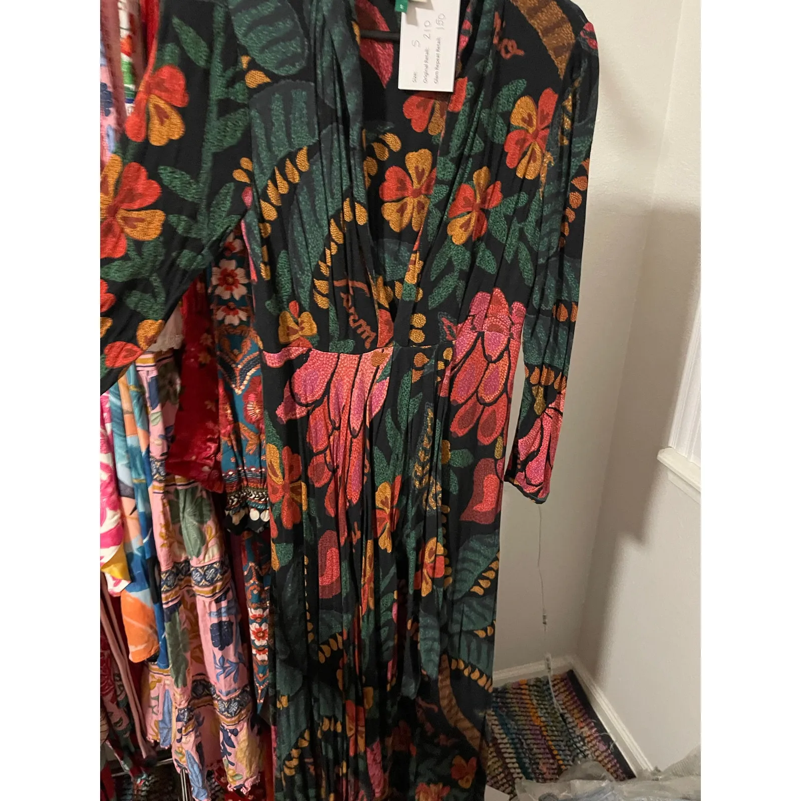 FARM Rio Long Sleeve Floral Maxi - Image 3