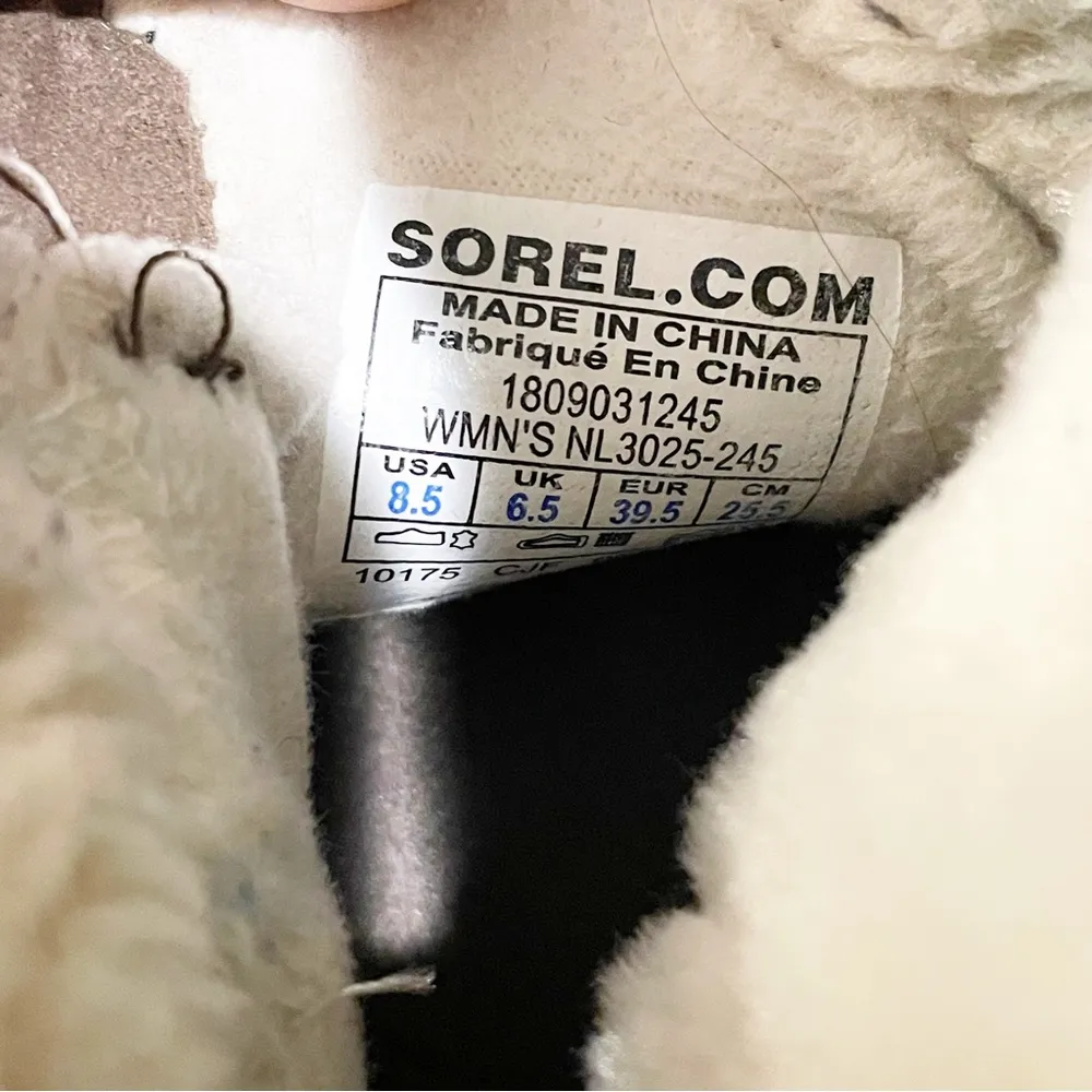 Sorel Women’s Size 8.5 Brown Leather Emelie Foldover Boot NL3025 - Image 6