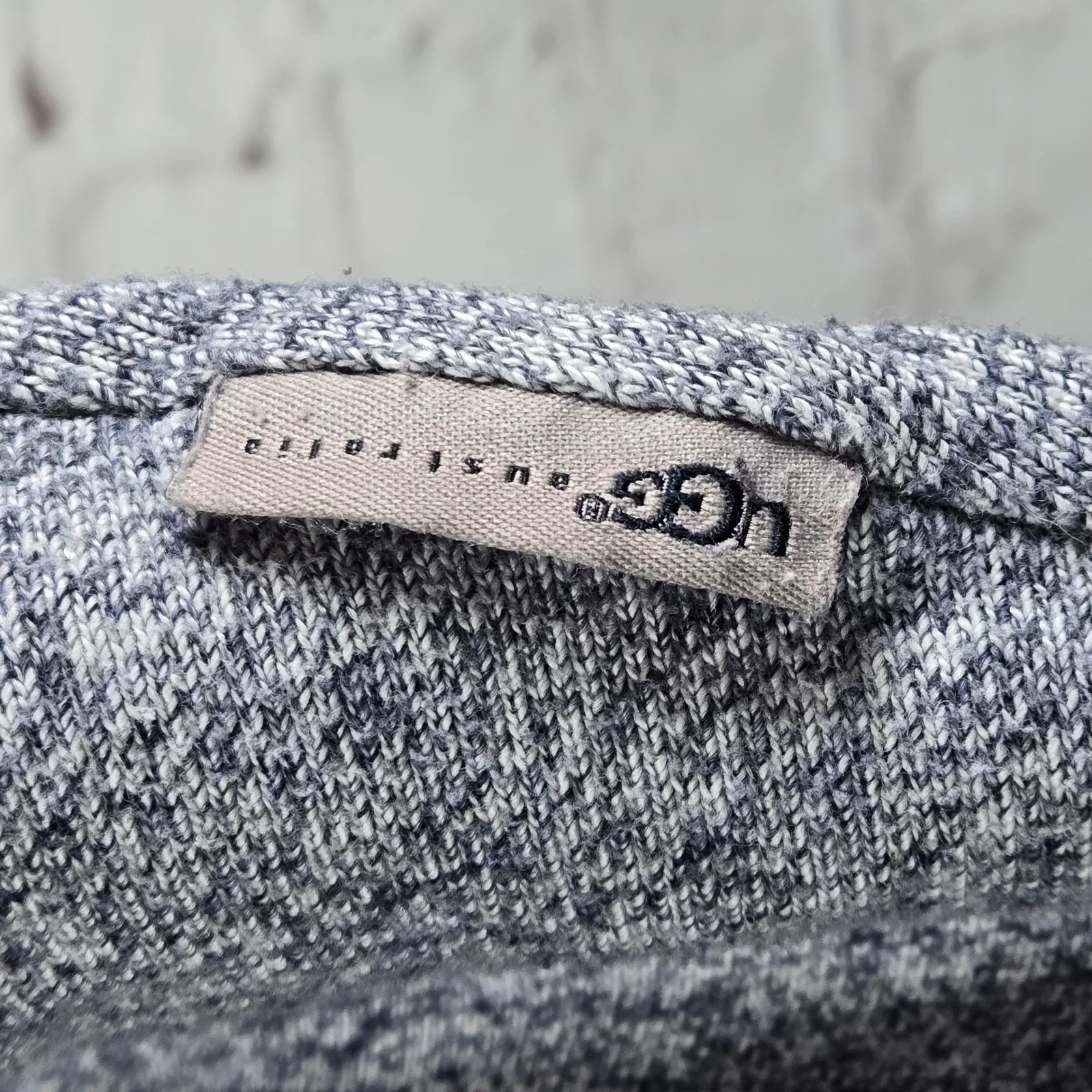 UGG Australia Womens Cardigan Sweater Duster Open Front Pockets Blue Grey M Gray Size M - Image 7