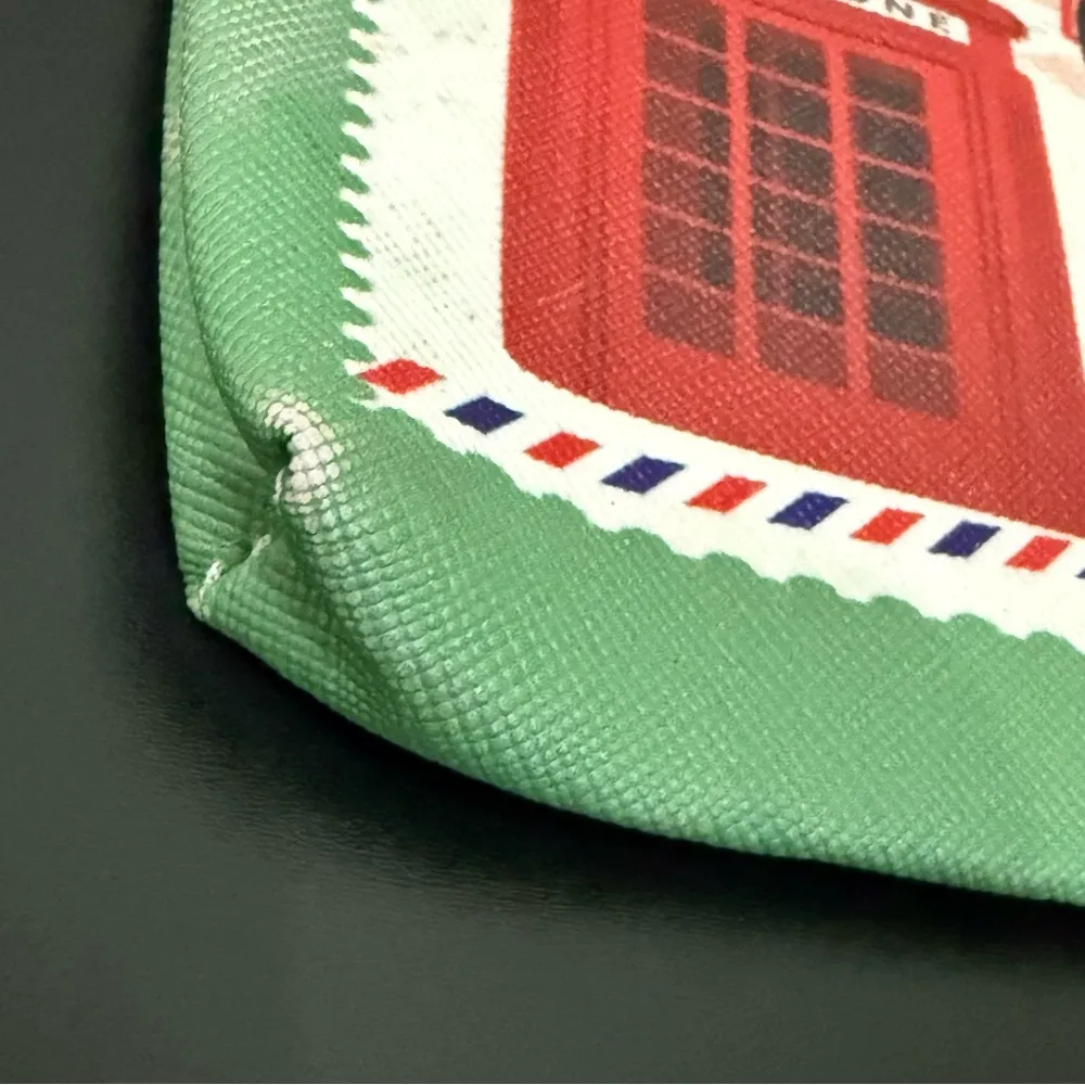 Nw1 London PVC Vinyl Coin Purse with Keychain Red - Image 5