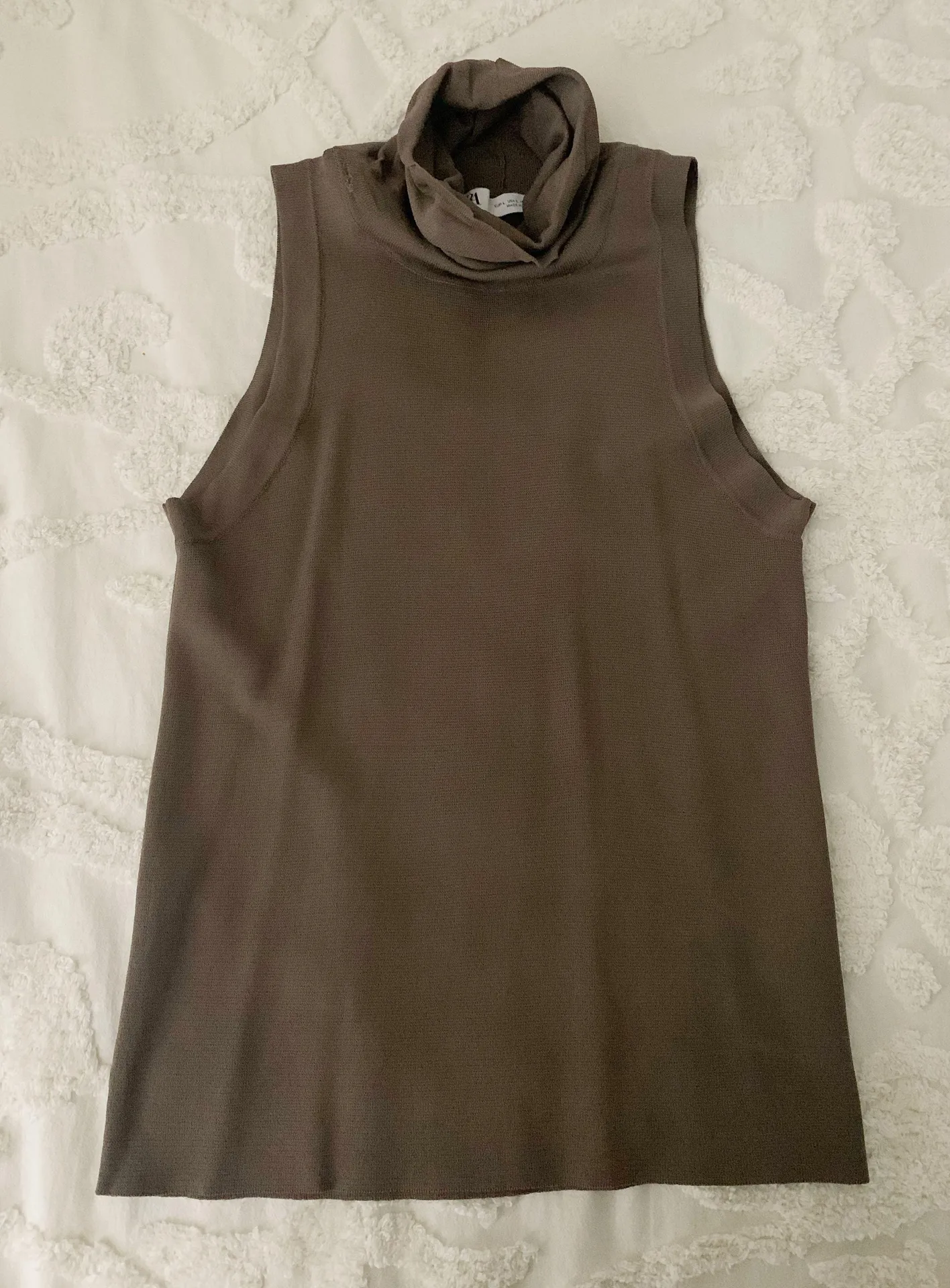ZARA Sleeveless Turtleneck Top - Image 2