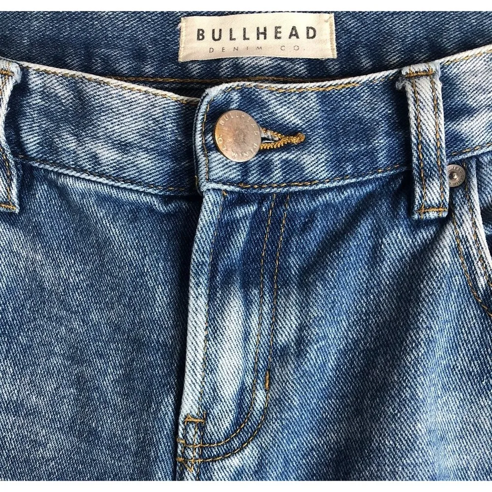 Bullhead Skinny Boyfriend Distressed Ripped Denim Jeans Size 28 - Image 3