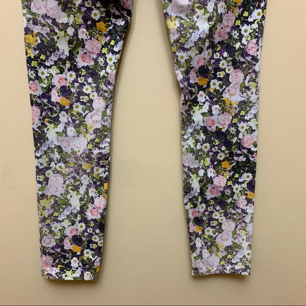 Madewell Skinny Skinny Ankle Floral Print Jeans Size 24 - Image 8