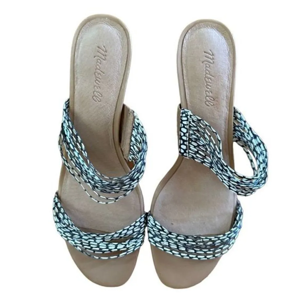 Madewell The Meg Sandal in Snake Embossed Leather - Image 5