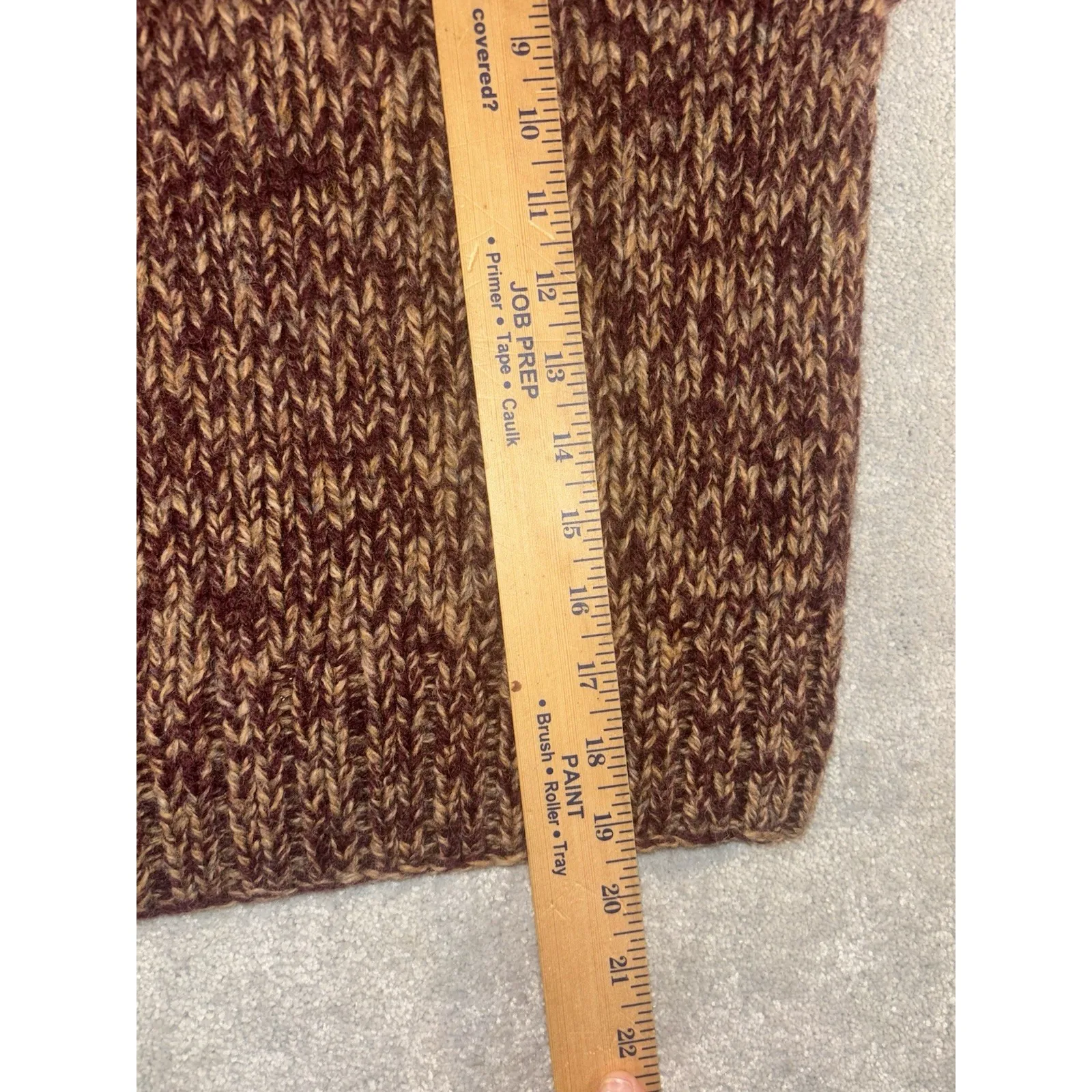 vintage y2k american eagle wool‎ sweater womens cropped brown medium - Image 6