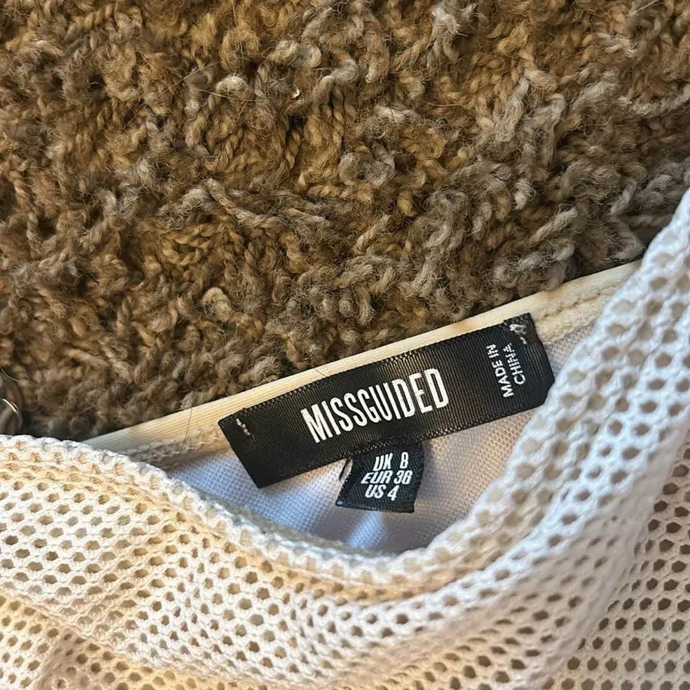 Misguided‎ Creme White Net Bikini Set - Image 3