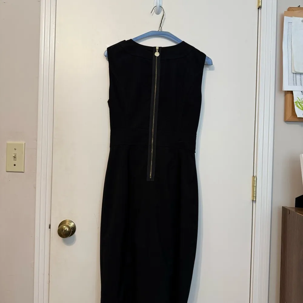 Calvin Klein Black Belted Midi Dress - Image 5