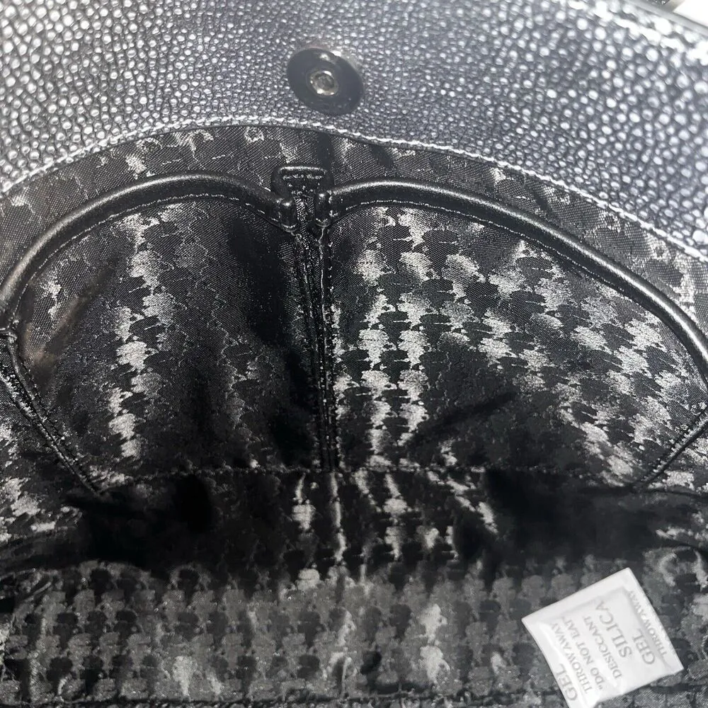 Karl Lagerfeld Maybelle Grey Faux Snakeskin Tote NWT $228 Retail - Image 6