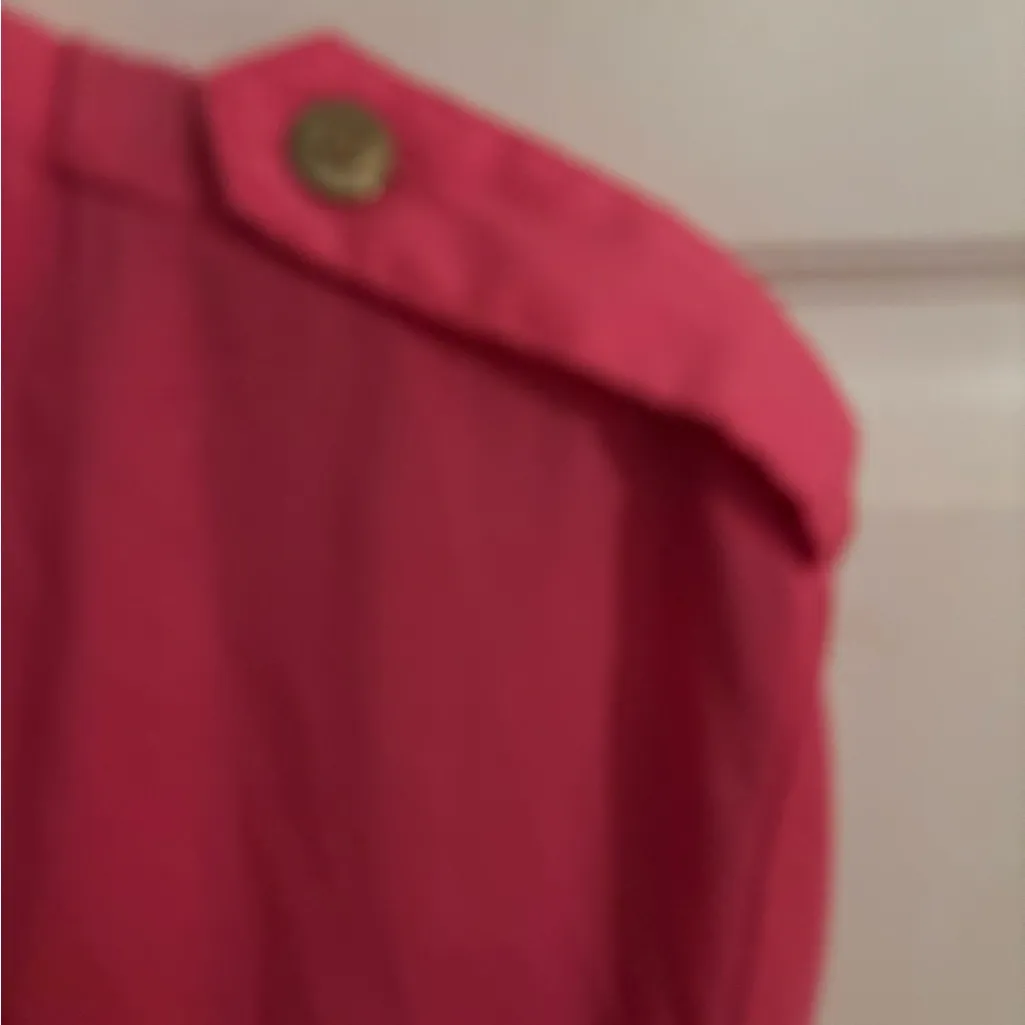 New York & Company Fustian Pink Tunic Blouse Front‎ Pockets Size large. - Image 5