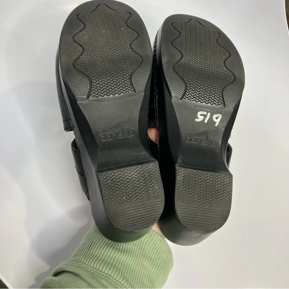 Dansko black leather mules‎ clogs size 37 - Image 7