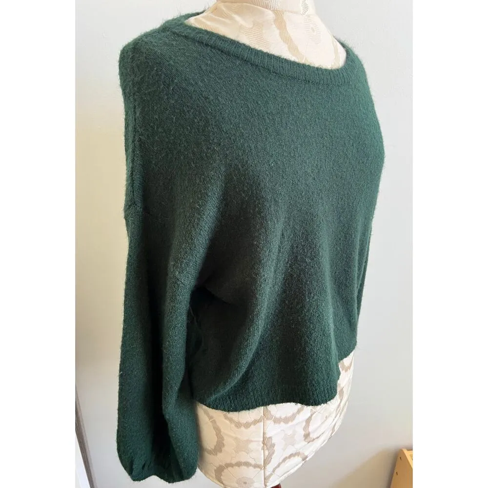 Dress Forum Los Angeles Wide Neck Balloon Sleeves Pullover Sweater Small - Image 9