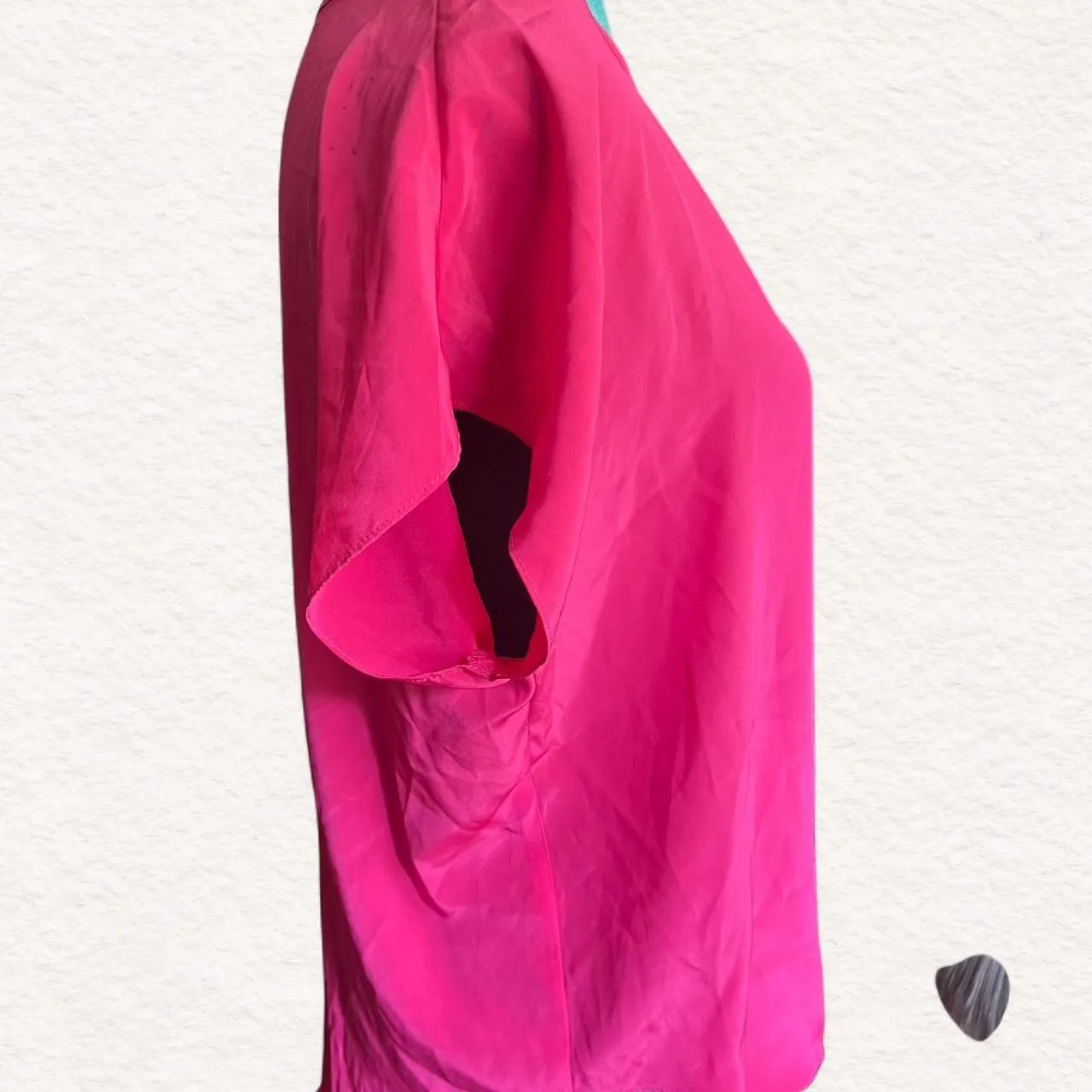 Y2K Pierre Cardin Women's Pink Blouse S barbiecore preppy - Image 2