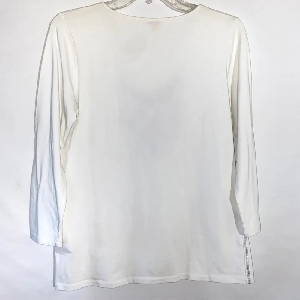 Reba White Embellished Blouse - Image 4