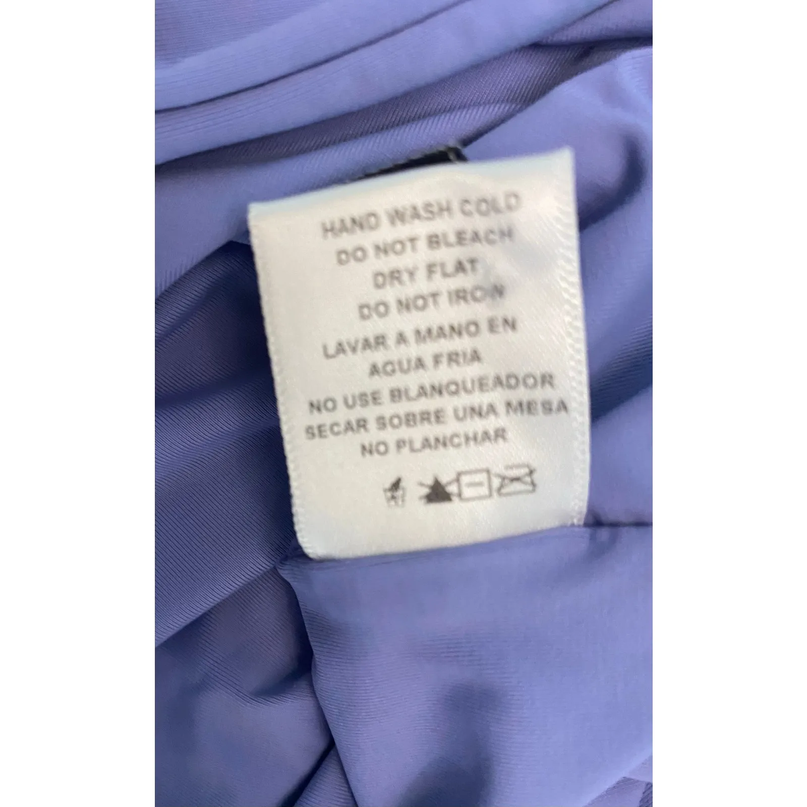 Dippin Daisy's‎ Periwinkle Lavender Plunge Tie Strap High Cut One Piece 1X Purple - Image 7