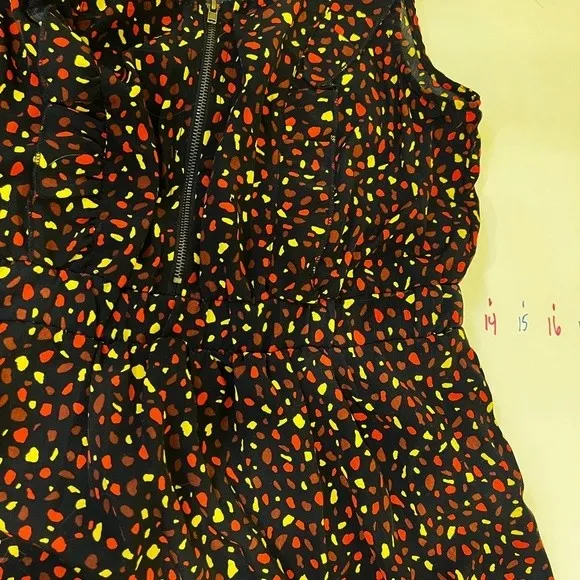 Forever 21‎ Sz Smsll black dot dress colorful EUC 160502 - Image 5
