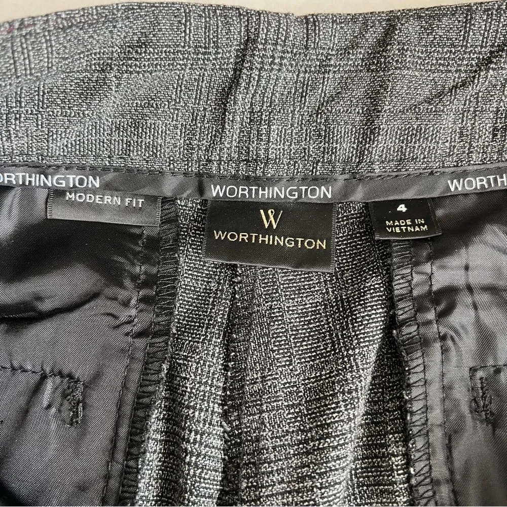 modern fit trousers in charcoal gray plaid size 4 - Image 11