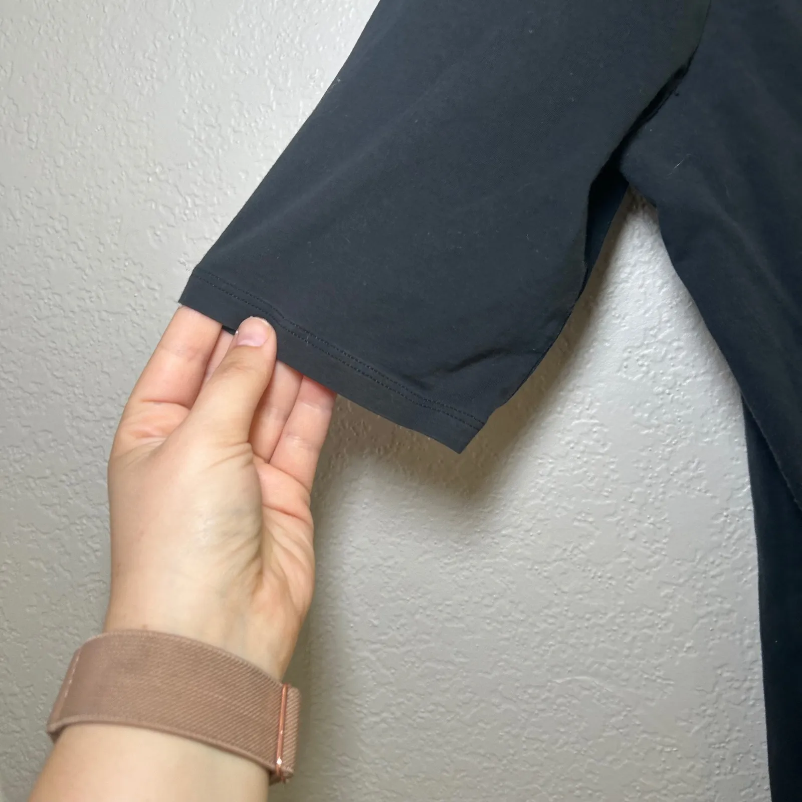 Everlane black Scoop neck bodysuit women's medium minimal basic classic career - Image 2